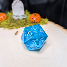 Load image into Gallery viewer, &quot;Blue Boi&quot; Chonky 40mm D20
