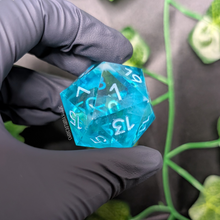 Load image into Gallery viewer, &quot;Blue Boi&quot; Chonky 40mm D20
