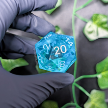 Load image into Gallery viewer, &quot;Blue Boi&quot; Chonky 40mm D20
