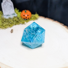 Load image into Gallery viewer, &quot;Drippy Blue&quot; Chonky 40mm D20
