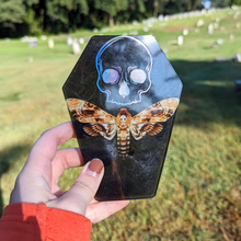 Load image into Gallery viewer, Death Moth Coffin Coaster
