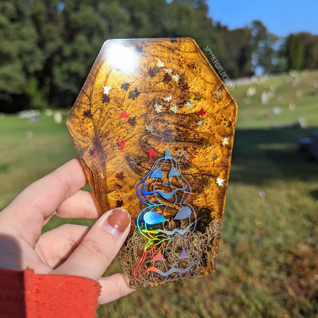 Pumpkin Coffin Coaster