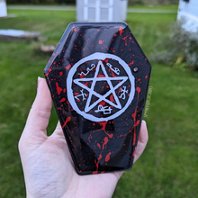 Load image into Gallery viewer, Supernatural Inspired Coffin Coaster Set
