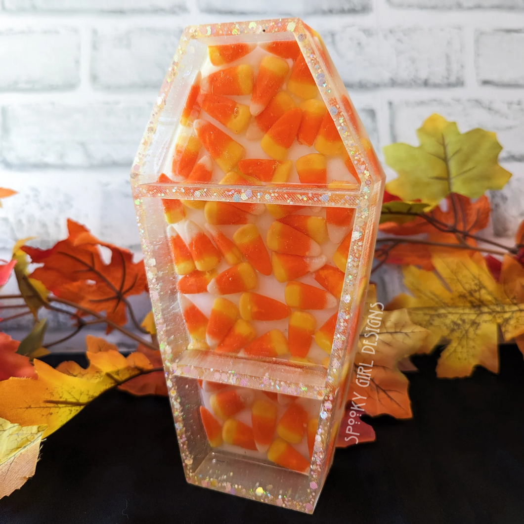 Candy Corn Compact Coffin Shelf