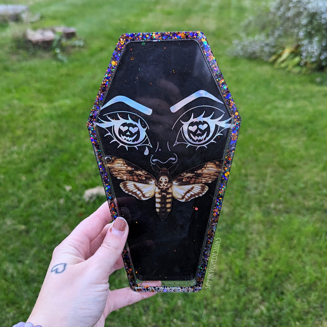 Death Moth Coffin Resin Tray