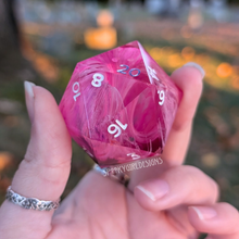 Load image into Gallery viewer, &quot;Drippy Pink&quot; Chonky 50mm D20
