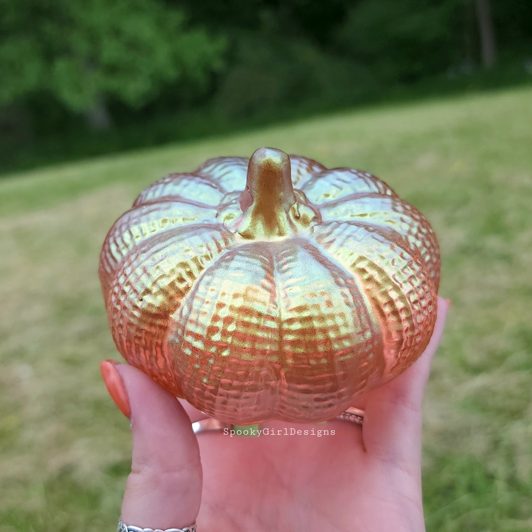 Gold 3D Pumpkin