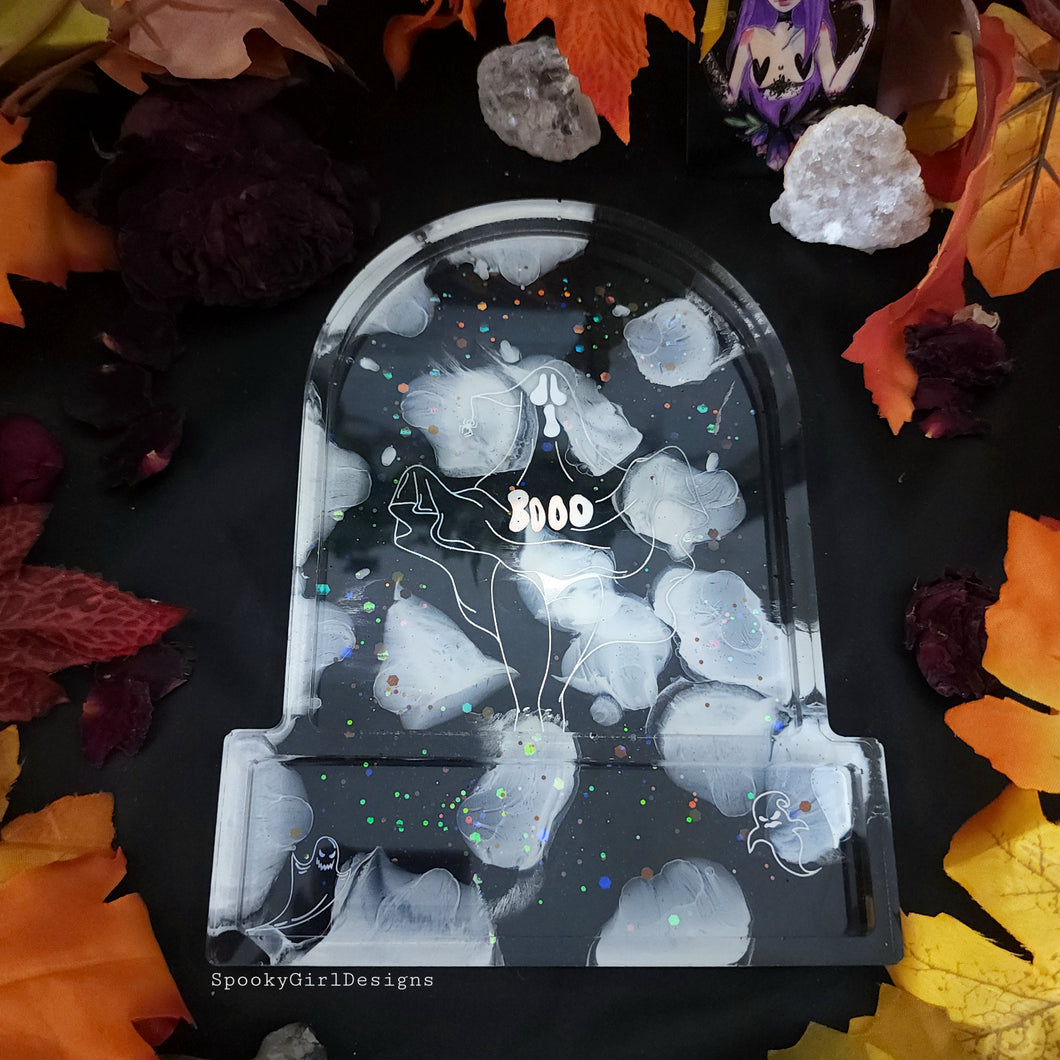 Ghost Gravestone Resin Tray